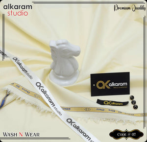 Alkaram Unstitched Four Season Wash & Wear code 729