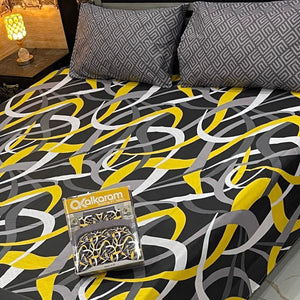 Alkaram 3pc King Size Bedsheet code 579