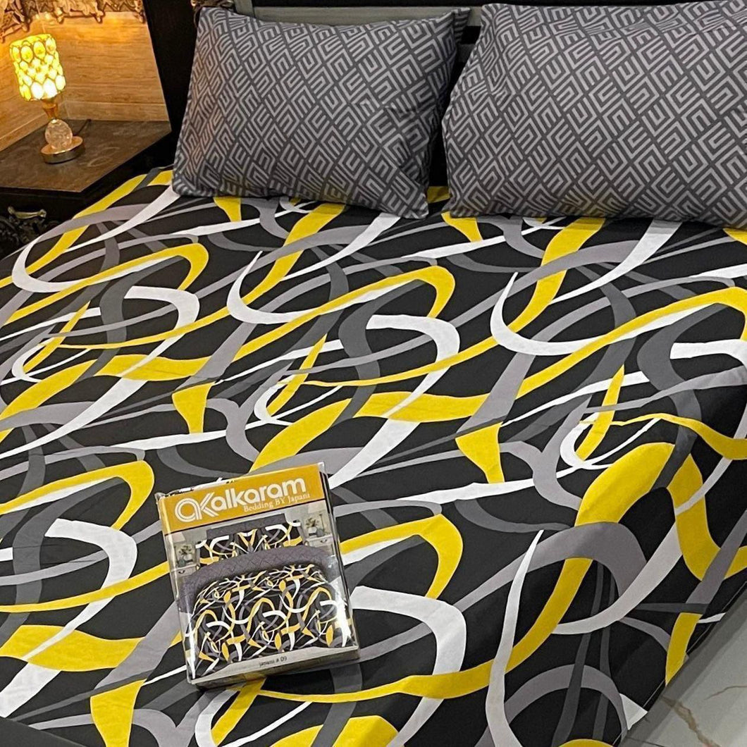 Alkaram 3pc King Size Bedsheet code 579