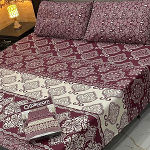 Alkaram 3pc King Size Bedsheet code 570