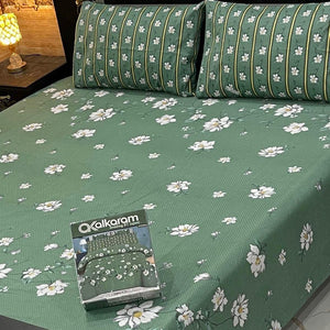 Alkaram 3pc King Size Bedsheet code 568