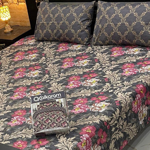 Alkaram 3pc King Size Bedsheet code 563