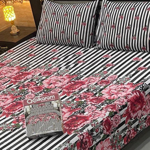 Alkaram 3pc King Size Bedsheet code 562