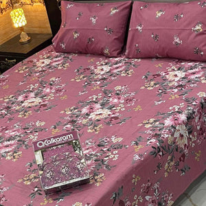 Alkaram 3pc King Size Bedsheet code 561
