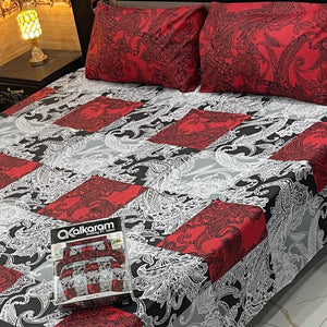Alkaram 3pc King Size Bedsheet code 560