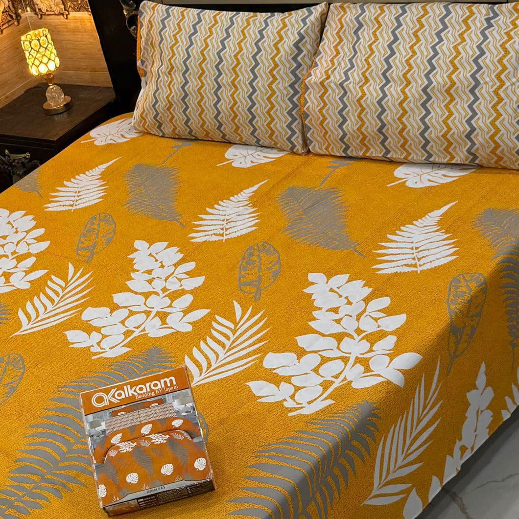 Alkaram 3pc King Size Bedsheet code 559