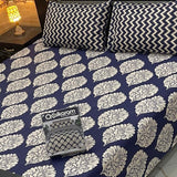 Alkaram 3pc King Size Bedsheet code 556