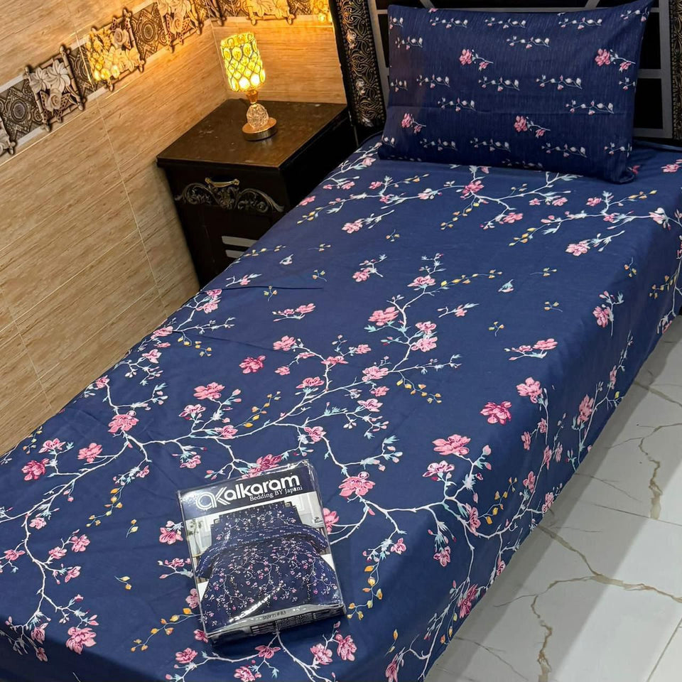 Alkaram 4pc Single Pair Bedsheet code 507