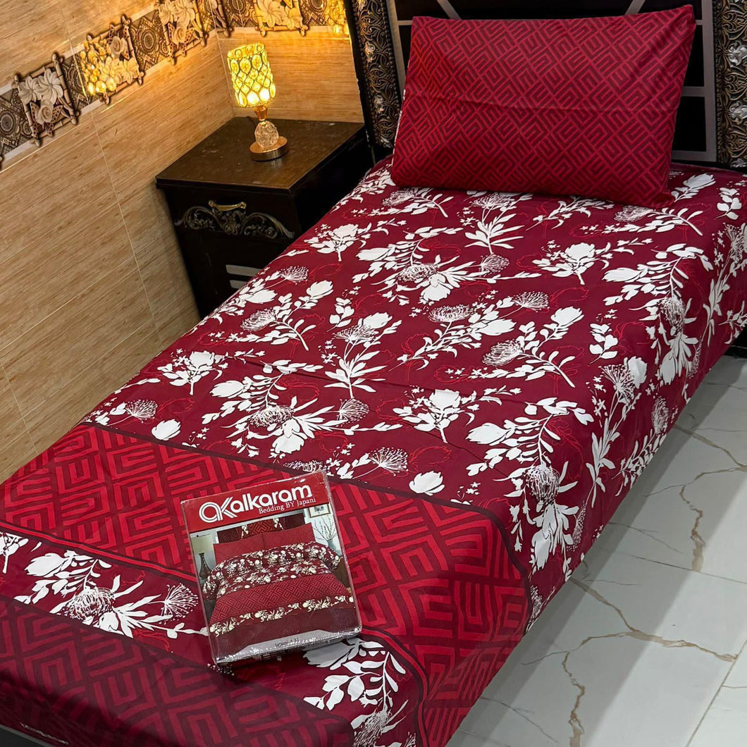 Alkaram 4pc Single Pair Bedsheet code 511