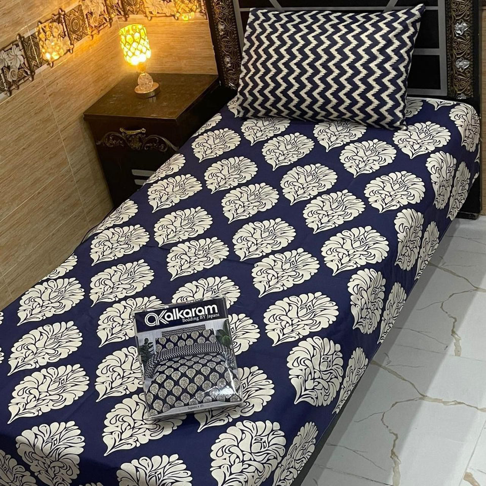 Alkaram 4pc Single Pair Bedsheet code 533