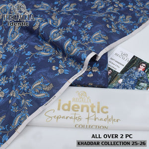 Regalia Unstitched Khaddar 2pc code 453