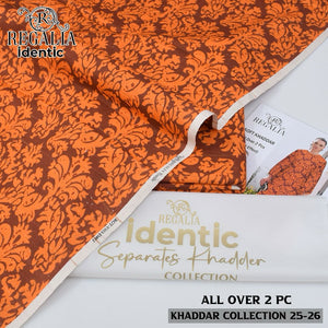 Regalia Unstitched Khaddar 2pc code 448