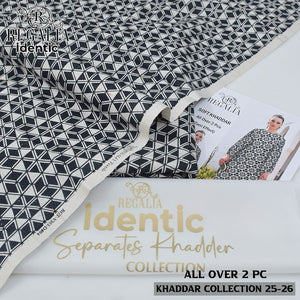 Regalia Unstitched Khaddar 2pc code 445