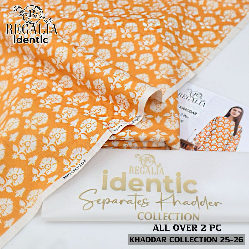Regalia Unstitched Khaddar 2pc code 446