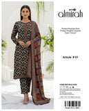 Almirah Printed Khaddar 3pc code 633