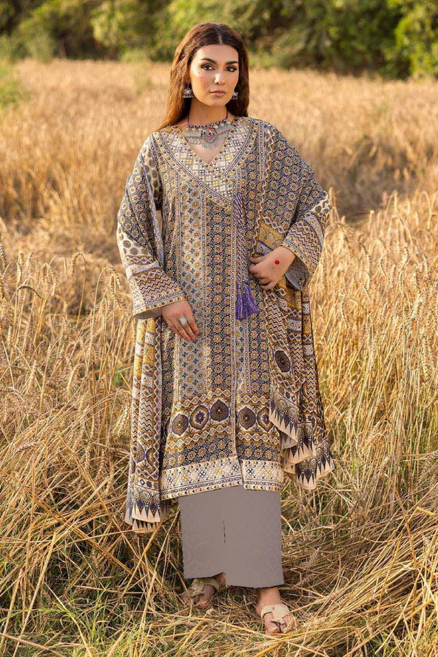 Gul Ahmad Printed Khaddar 3pc code 648