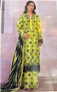 Sana Safinaz Printed Khaddar 3pc code 664